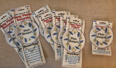 New OOK Plate Hangers Holds Plates Securely Lot of 8 Misc Sizes