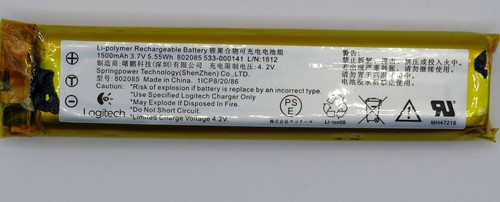Zamienna bateria Logitech K800 1500mAh, 3,7 V do NOWEJ WERSJI klawiatury K800 - Zdjęcie 4 z 4