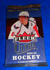 2008-09 Fleer Ultra Hockey 5 Card Foil Pack Factory Sealed