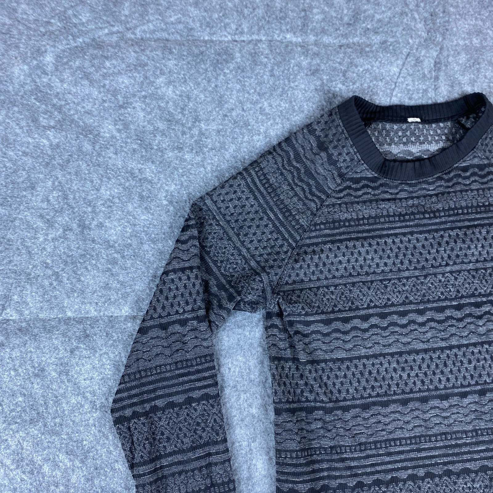 lululemon rest less fair isle long sleeve shirt