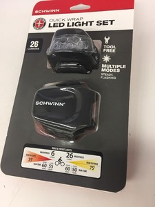 schwinn quick wrap led light set 26 lumens
