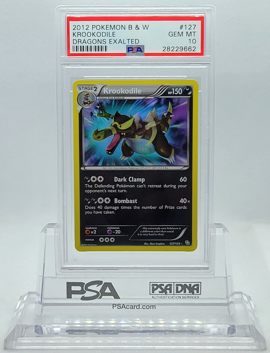 POKEMON DRAGONS EXALTED KROOKODILE #127 SECRET PSA 10 GEM POKEMON DRAGONS EXALTED KROOKODILE #127 SECRET PSA 10 GEM