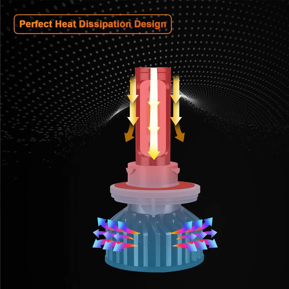 For Dodge Challenger 2009-2014 - 2PC H13 LED Headlight Kit Bulb High/low Beam F2 Foto 4 de 4