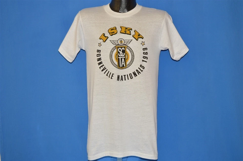 Camiseta De Colección Años 60 ISKY SCTA BONNEVILLE NATIONALS 1969 RACING CAMS DEADSTOCK MEDIANA M Foto 2 de 4