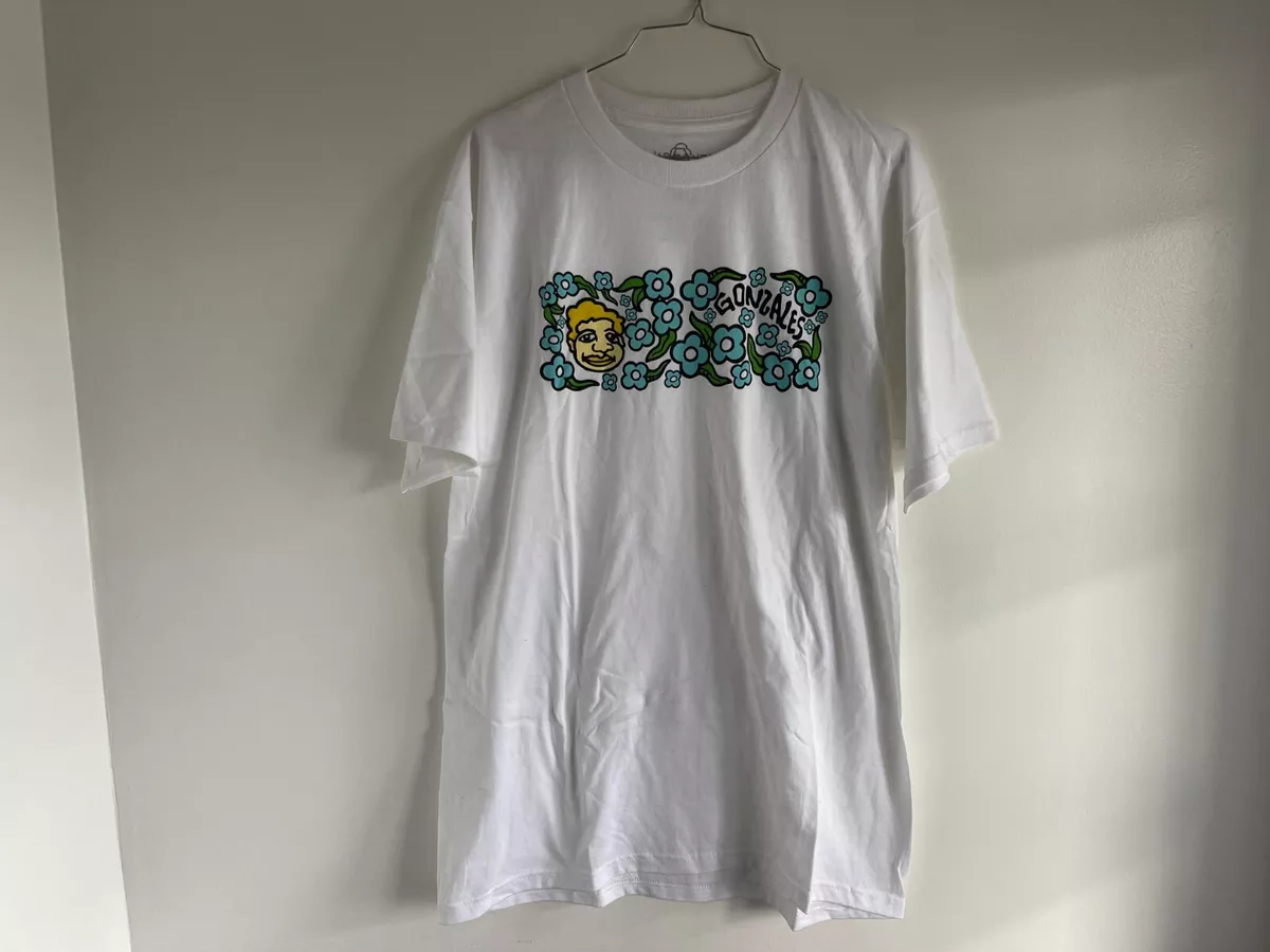 Krooked Skateboards Mark Gonzales T-Shirt Mens Large White New