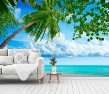 3D Tree Seaside K4009 Wallpaper Mural Self-ad...