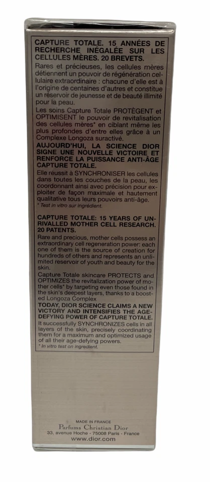 Dior Capture Totale Le Serum Intensive Total Youth Skincare (50mL/1.7oz) NEW - Image 2 of 3