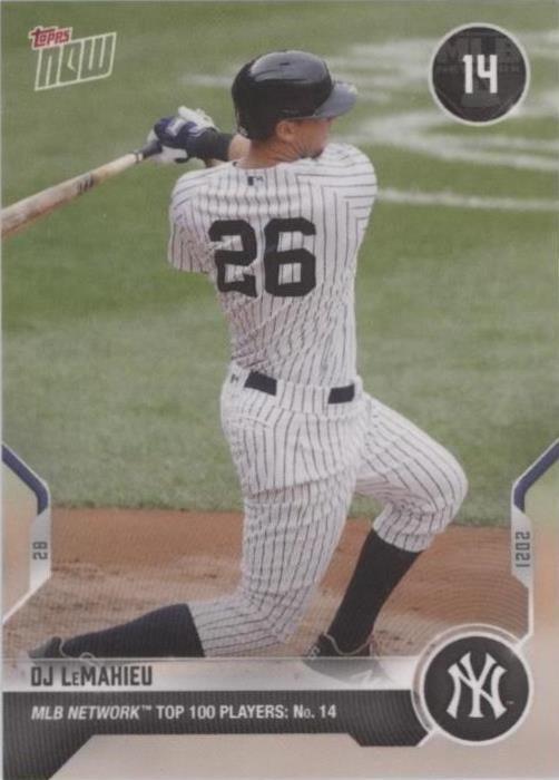 2021 Topps Now MLB Network Top 100 Players - D.J. LeMahieu #T-14 - 1 of 1