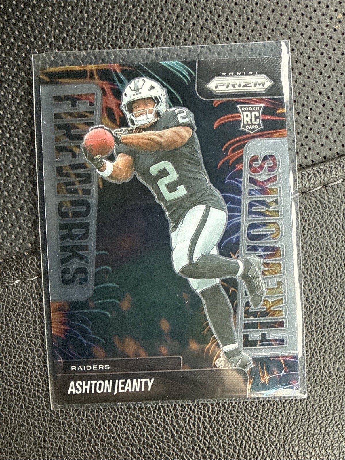 2025 Panini Prizm - Fireworks Ashton Jeanty #10 Silver Prizm (RC)