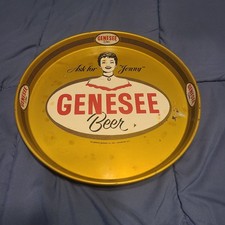 Vintage Genesee Beer  Ask For Jenny  Metal Se...