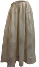 Geoffrey Beene Silk Skirt BeeneBag Summer Colors Yellow Harlequin Plaid 27 waist