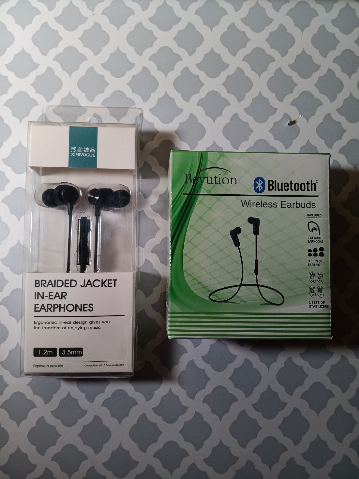 3 Sets Of Eartips Jacket In Ear Earphones
