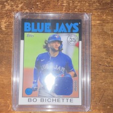 Topps 2021 Bo Bichette 1986 Relic Toronto Blue Jays #86R-BB 35th Anniversary
