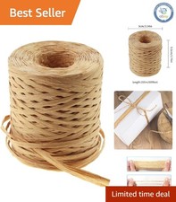 Modern Solid Kraft Raffia Paper Ribbon - 218 Yards for Elegant DIY Projects