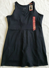 NWT GapFit Women's Active Tank Dress Size XL Black Shelf Bra Shorts X Large Gap