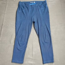 Betabrand Pants XL Petite XLP Journey Skinny Pockets Blue Pattern Dress Yoga