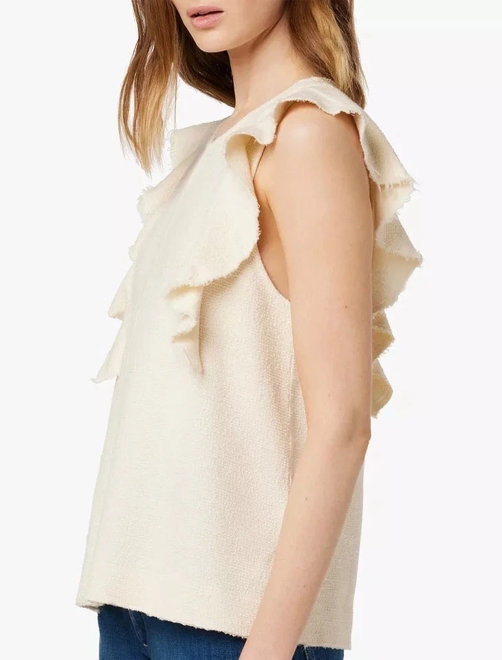 ⭐️ JOE’S JEANS - The Alana Tank NWT! Flutter Sleeve Sz M Ivory $148 Rag & Bone - Image 3 of 4