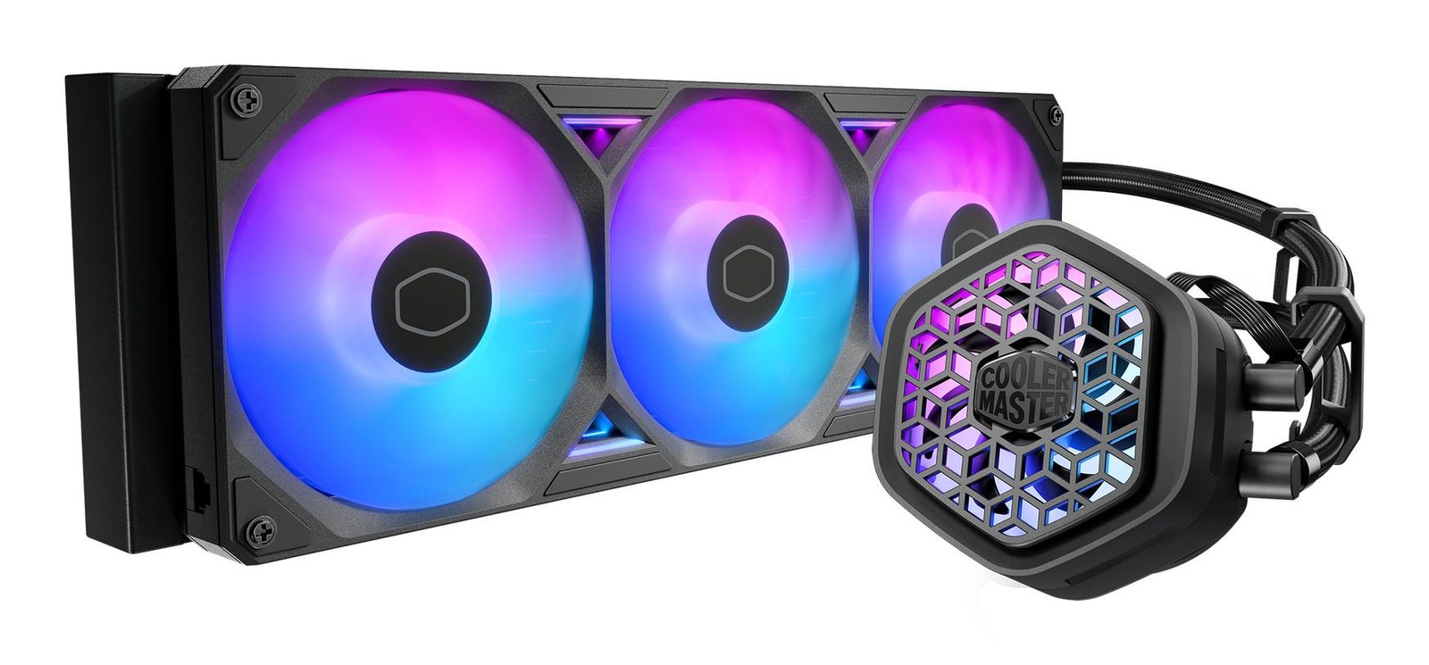Cooler Master MasterLiquid Atmos II 360 VRM Fan Black Processor Liquid cooling