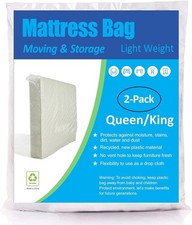 Mattress Bag for Moving and Storage, Queen and King Size, 2 Pack