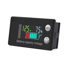 Durable LCD Display DC Battery Monitor Meter 12v 24v 36v 48v 60v 72v For Car