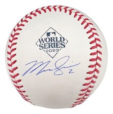 Marcus Semien Texas Rangers Signed Official 2023 World Series Baseball BAS