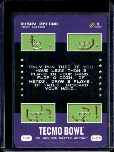 2026 Bo Jackson Battle Arena Tecmo Bowl Risky Reload First Edition Plays #PL25