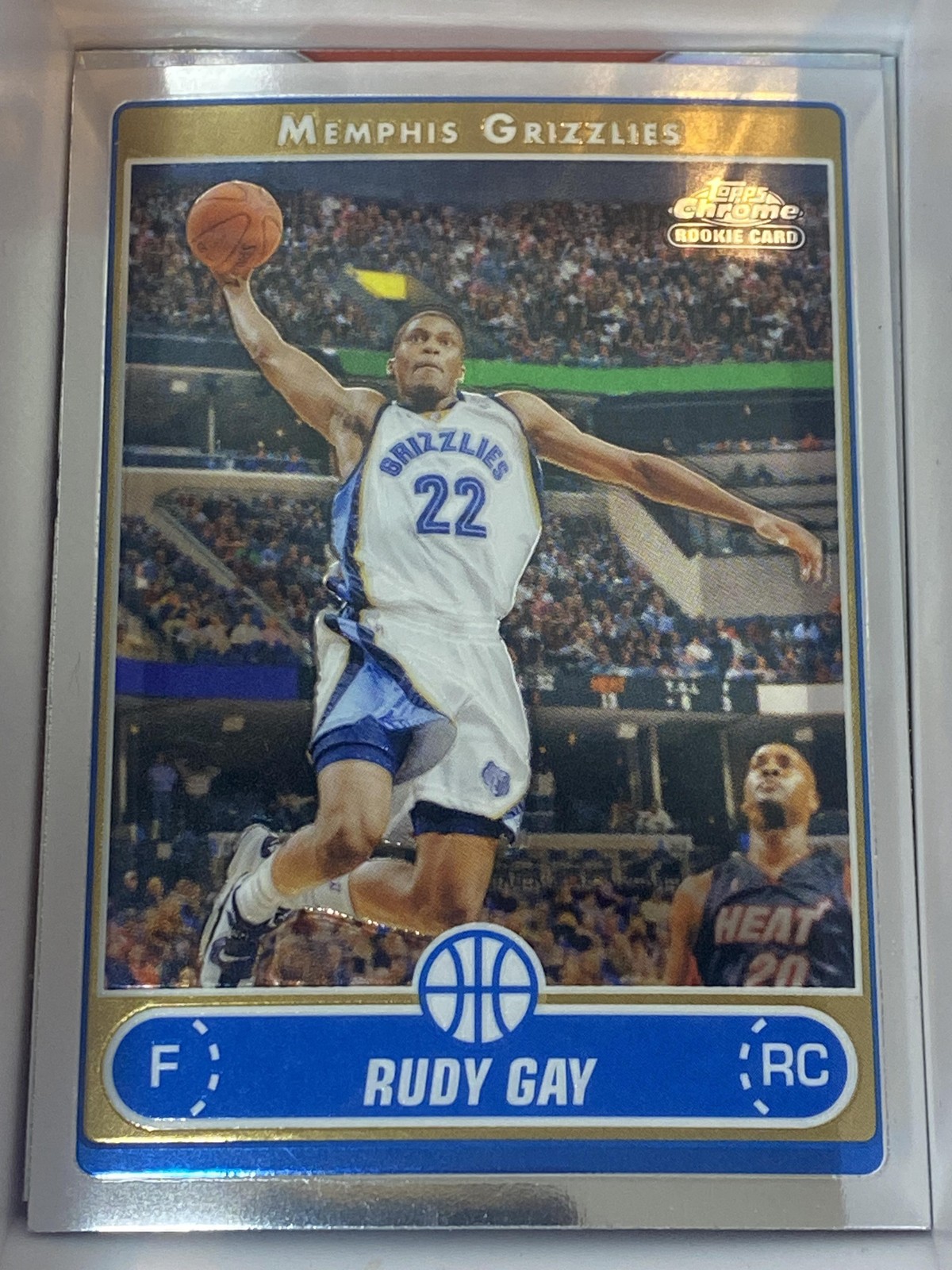 2006-07 Topps Chrome Rudy Gay Rookie RC