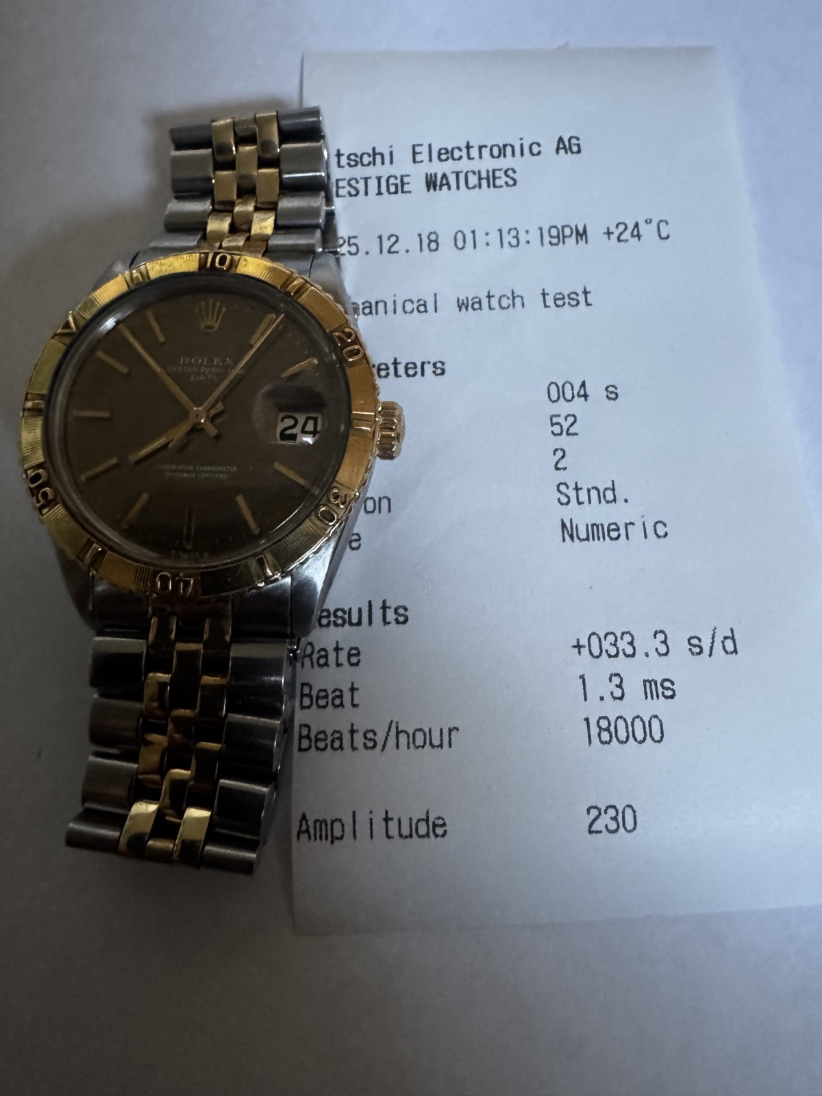 Rolex ref.1500 cal.1560 Oyster Date Turn-O-Graph