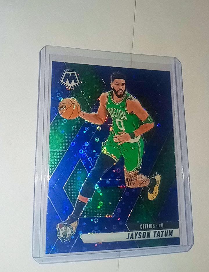 2024-25 Panini Mosaic Jayson Tatum #188 Fast Break Blue Prizm /85 Grade It Ssp🔥
