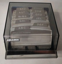 Vintage Rolodex S-310 C Address Phone Card File Organizer w/Dividers Collectible