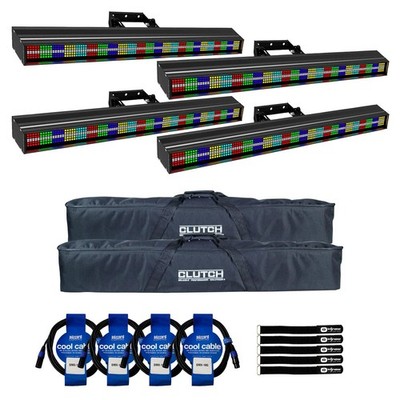 Blizzard Lighting StormChaser SuperHot 1-Meter Pixel Bar 4-Pack & Bags