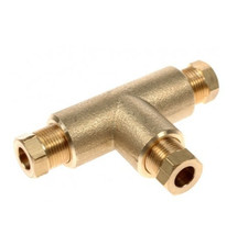 Raccord De Compression Égal À 3 Voies Pour Tube En Cuivre 8Mm X 8Mm X 8Mm