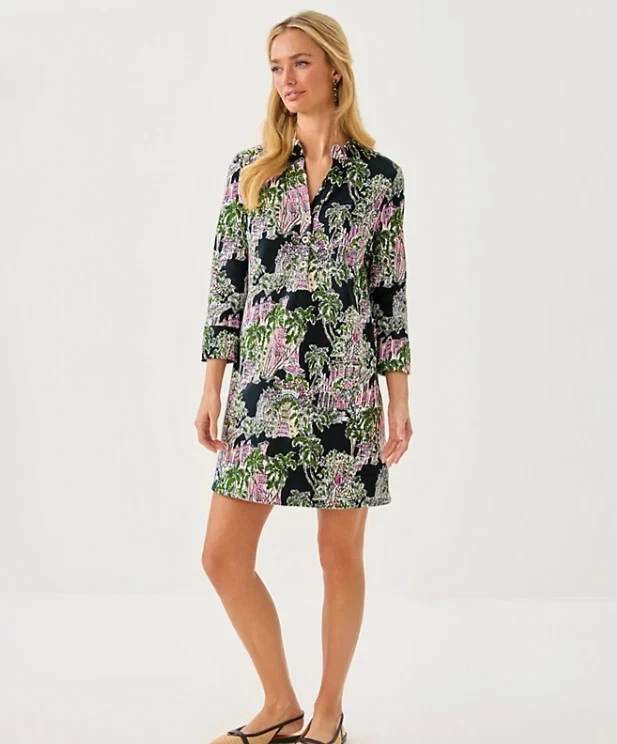 NWT Lilly Pulitzer Knightley Dress in Onyx PB Anniversary Toile, Choose Size ! - Image 4 of 4