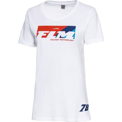 FLM Damen T-Shirt Ana 100% Baumwolle POLO Motorsport Race Number 78 Print