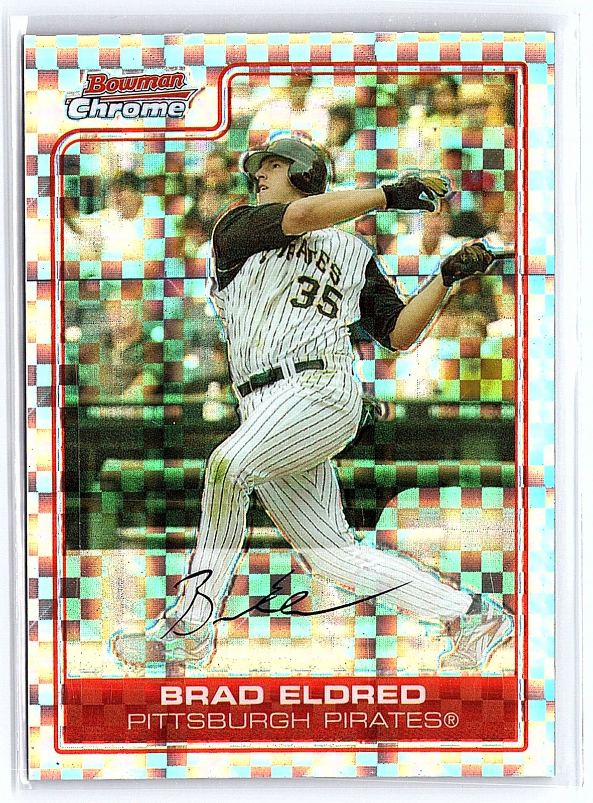 2006 Bowman Chrome #169 Brad Eldred X-Fractors #/250