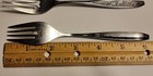Rose Cotillion Ekco Eterna Stainless Steel 2 Salad Forks 1 Butter Knife Vintage — photo 6