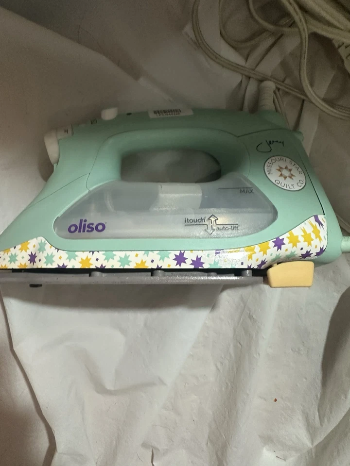 Plancha inteligente Missouri Star Jenny Oliso TG1600 ProPlus iTouch elevación automática Aqua GA3 Foto 3 de 4