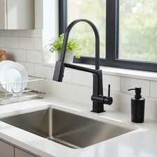 Delta 9693T-BL-DST Single Handle Kitchen Faucet Touch2.0Matte Black