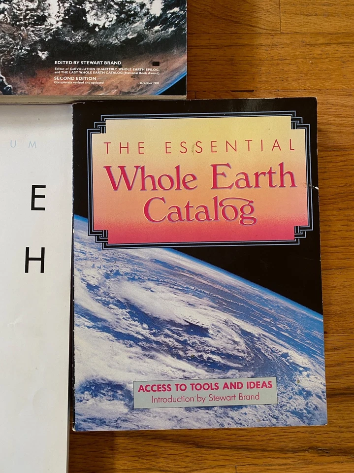 Lot of 4 Whole Earth Catalogs + Domebook 2 Resource Guide Stewart Brand 70s 80s Foto 4 de 4