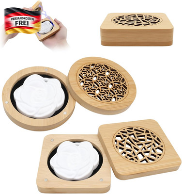 Duftstein Set für Ätherische Öle Holz Diffusor Raumduft Aromatherapie Geschenk