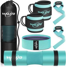 WALITO 8Pcs Barbell Pad Set for Hip Thrust - Squat Pad,Gym Accessories for Women