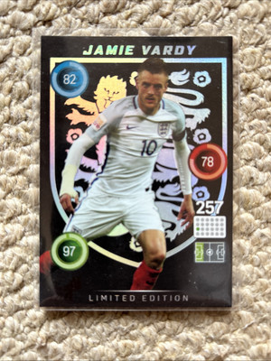 Limited Edition JAMIE VARDY Panini Adrenalyn XL England EURO 2016 EURO 16 # LE