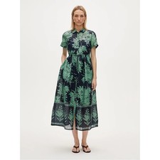 J.Crew Cerise shirt-dress in pineapple garden-print ramie 8