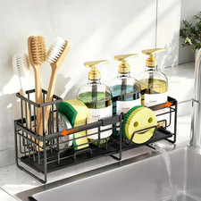 Extendable Sponge Holder for Kitchen Sink Extra Large Sink Caddy Adjustable Le