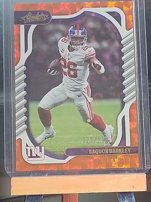 2022 Panini Absolute - Saquon Barkley #48 Orange Mosaic /199