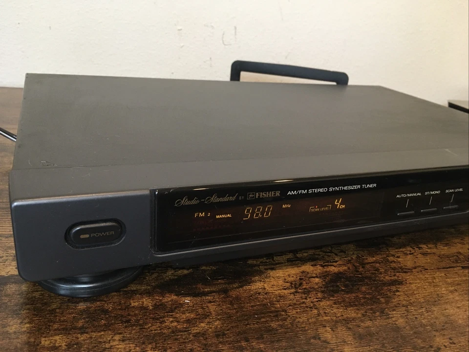 RECEPTOR AM/FM ESTÉREO INTEGRADO ESTÁNDAR DE ESTUDIO FISHER FM9025 DE COLECCIÓN ¡Probado! Foto 2 de 4