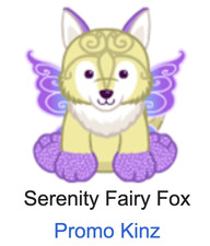Webkinz Classic Serenity Fairy Fox Code Only Promo Kinz HTF Virtual Pet