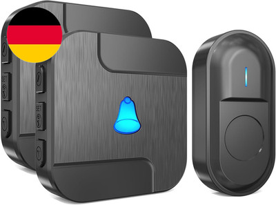 SURFOU Funkklingel Kabellose Aussen Wasserdicht Türklingel Batteriebetrieben, Kl