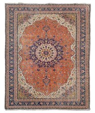 Amazing Hand Knotted Vintage Turkish Kaisery Qaisery Wool Area Rug 10 x 7 Ft