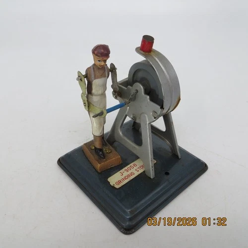 Vintage Marx Japan grinding stone figure for steam power J-9058